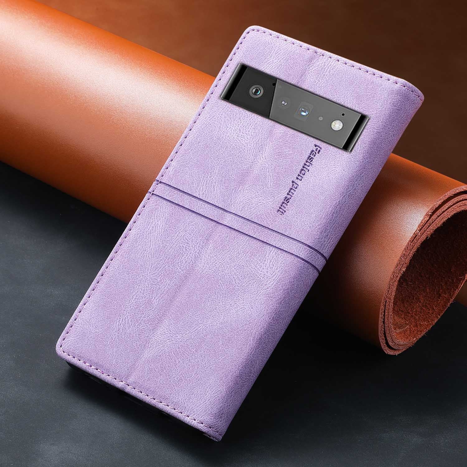 Protective Skin-Sensitive Flip Wallet Case for Google Pixel 5XL-9 Pro XL / 6 / 8