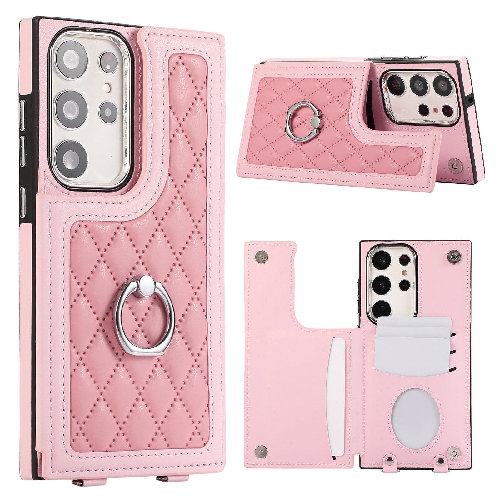 Samsung A14 4G / 5G-S24 Ultra Fastened Ring Mobile Phone Protective Case