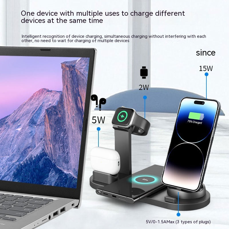 3-in-1 Wireless Charger Mobile Phone Holder