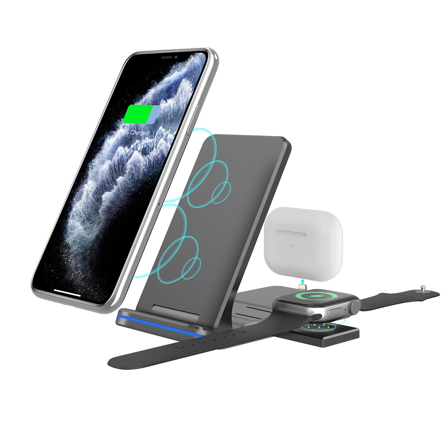 Portable Folding Wireless Charging Station