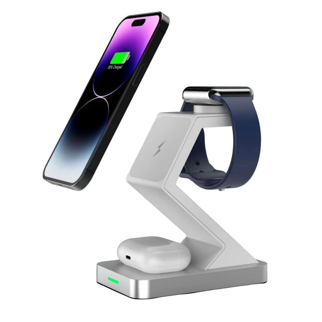 3-in-1 Magnetic Wireless Charger Phone Holder