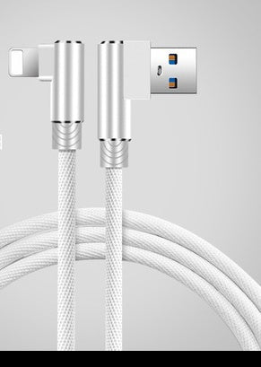 Double Elbow Fast Charging Mobile Phone Data Cable
