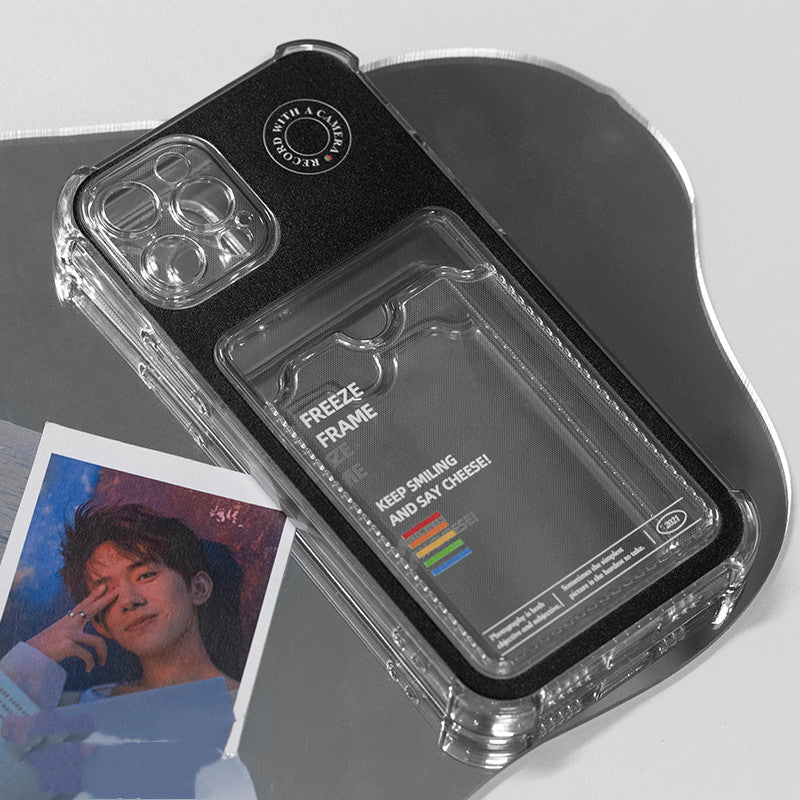 iPhone X-12 Pro Max Insertable Photo Card & Camera Apple Phone Case