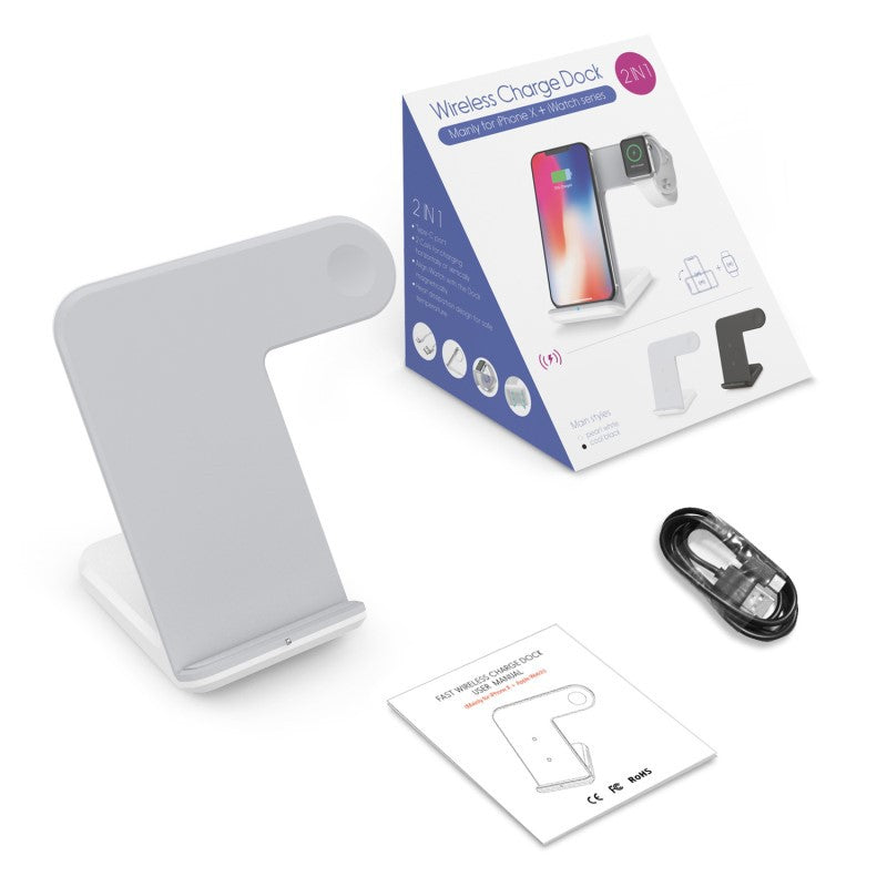 2-in-1 Mobile Phone & Watch Wireless Charger