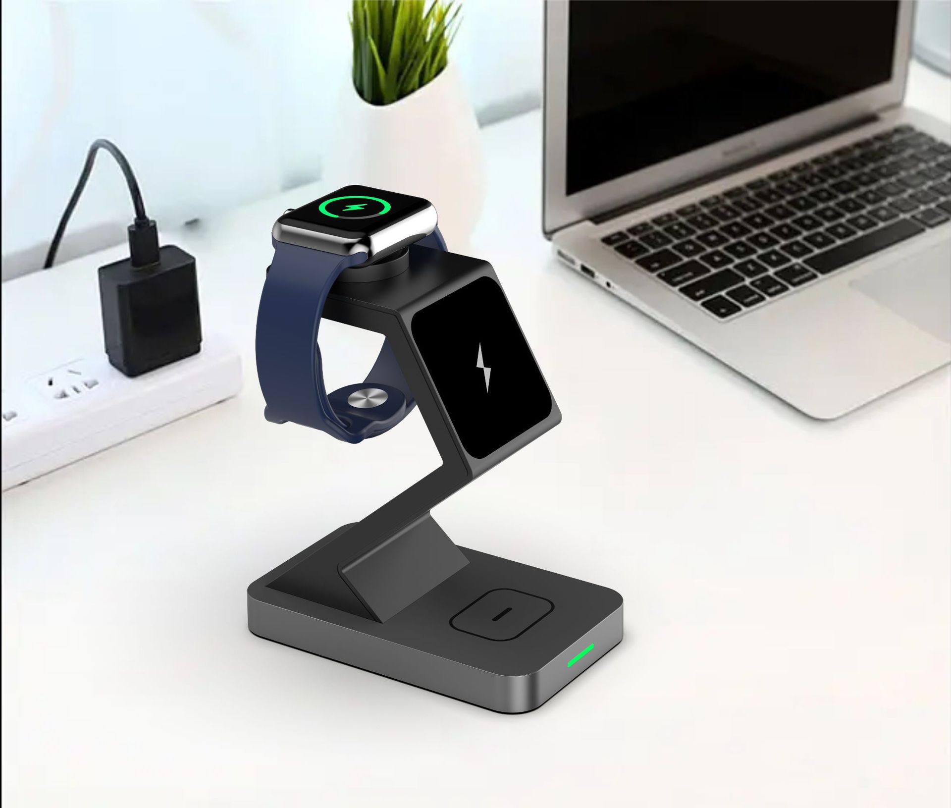 3-in-1 Magnetic Wireless Charger Phone Holder