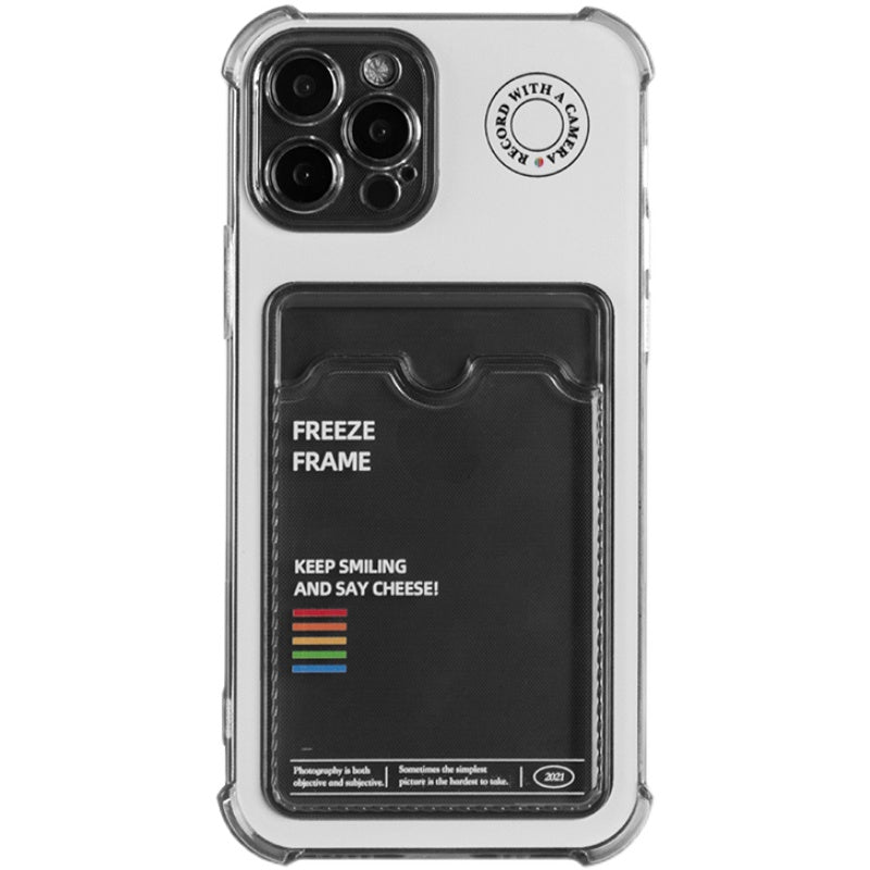 iPhone X-12 Pro Max Insertable Photo Card & Camera Apple Phone Case
