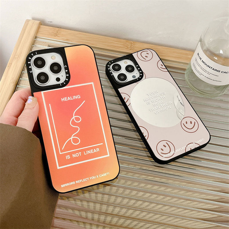 iPhone 11-14 Pro Max Geometric Lines Art Style Phone Case