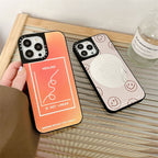 iPhone 11-14 Pro Max Geometric Lines Art Style Phone Case