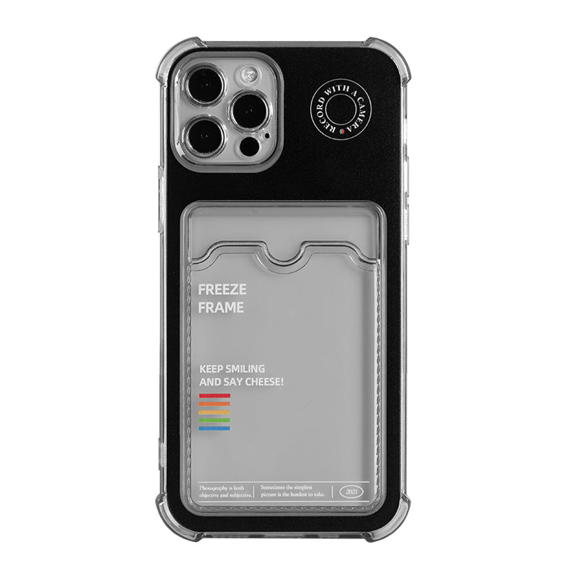 iPhone X-12 Pro Max Insertable Photo Card & Camera Apple Phone Case