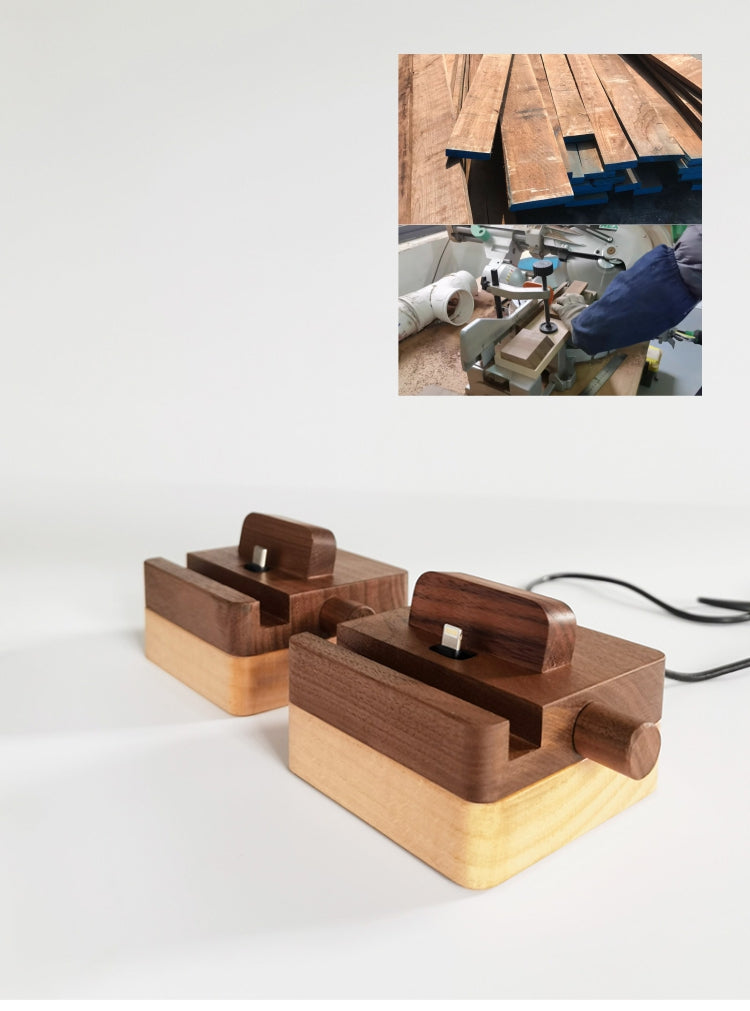 Elegant & Minimalist Wooden Wireless Charging Base